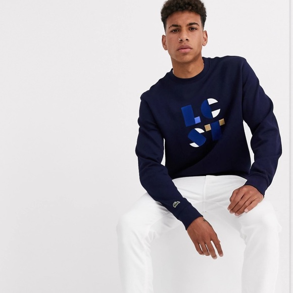 Lacoste Other - Lacoste Navy Crewneck Navy Sweatshirt